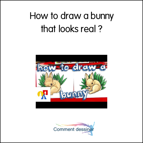 How to draw a bunny that looks real